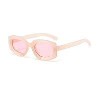 JRLLFD Fashion Sunglasses Women Shades Uv400 Retro Men Punk Blue Pink(Pink pink)