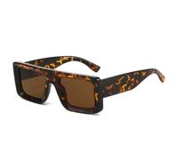 JRLLFD Fashion Sunglasses Women Shades Uv400 Retro Men Punk Leopard(Leopard tea)