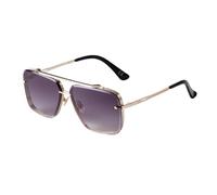 JRLLFD Gradient Gray Sunglasses Men Retro Shades Women Metal Double Bridge Male(3)