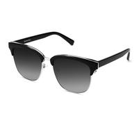 JRLLFD Half Frame Sunglasses Women Men Vintage Semi Rimless Driving Shades Fashion Polarized Uv400(black white)