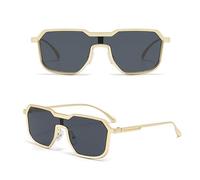 JRLLFD Heavy Metal Sunglasses for Men Steampunk Fashion Vintage Shades Retro(1)