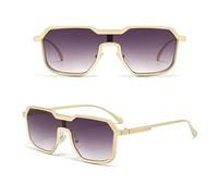 JRLLFD Heavy Metal Sunglasses for Men Steampunk Fashion Vintage Shades Retro(4)