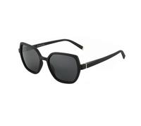 JRLLFD Hexagon Sunglasses for Small Faces Women Polarized Uv400 Fashion Shades(001 Black Lens)