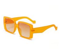 JRLLFD Large Frame Sunglasses for Women Vintage Oversized Fashion Multicolor Men Shades Eyewear Uv400(one size/Orange Orange)