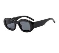 JRLLFD Leopard Pattern Uv400 Small Sunglasses Fashion Eyewear for Women Men's(Black-Black)