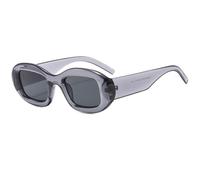 JRLLFD Leopard Pattern Uv400 Small Sunglasses Fashion Eyewear for Women Men's(Gray-Black)