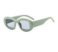 JRLLFD Leopard Pattern Uv400 Small Sunglasses Fashion Eyewear for Women Men's(Green-Gray)