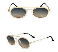 JRLLFD Men Oval Sunglasses Women Vintage Steampunk Fashion Glasses Luxury(4)
