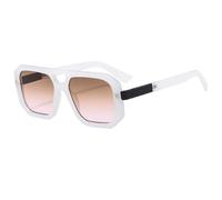 JRLLFD Men Sunglasses Women Retro Female Vintage Fashion Feminino Uv400(white)