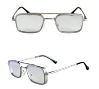 JRLLFD Men Vintage Steampunk Sunglasses Women Retro Fashion Glasses(G02)