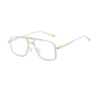 JRLLFD Metal Double Bridges Luxury Sunglasses Fashion Gradient Uv400