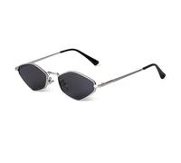 JRLLFD Metal Frame Small Sunglasses Women Men Polygon Vintage Classic Shades Uv(one size/5)