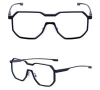 JRLLFD Oversized Gothic Steampunk One-pieces Sunglasses Men Vintage Punk Sun Glasses For Male Square Eyewear Shades,C8BlackWhite,one size