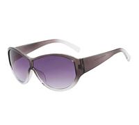 JRLLFD Oversized Punk Sunglasses Women One Piece Men Outdoor Sports Classic Windproof Uv400(Gray Gradient Gray)