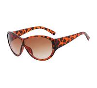 JRLLFD Oversized Punk Sunglasses Women One Piece Men Outdoor Sports Classic Windproof Uv400(Leopard Gradient Tea)