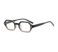 JRLLFD Polygon Fashion Sunglasses Women Men Small Rivets Ladies Frames(Gray Tea)