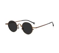 JRLLFD Pure Titanium Vintage Small Round Frame Sunglasses Men Punk Style Uv400 Circular(2)