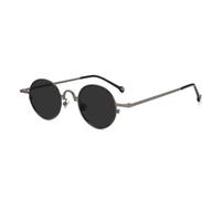 JRLLFD Pure Titanium Vintage Small Round Frame Sunglasses Men Punk Style Uv400 Circular(4)
