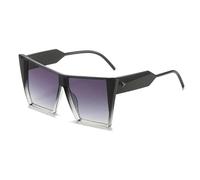 JRLLFD Retro Oversized Sunglasses Women Men Fashion Luxury Large Frame Shades Outdoors Uv400(Black Gradient Gray)