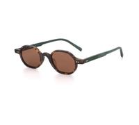 JRLLFD Retro Small Frame Polygonal Women's Sunglasses Men's Luxury Acetate Uv400(col.c3)