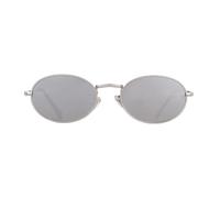 JRLLFD Retro Small Oval Sunglasses Men Women Lens Slim Metal Frame Vintage Female Shades(3)