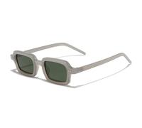 JRLLFD Retro Small Rectangle Sunglasses Uv400 Fashion Rivets Punk Gradient