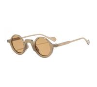 JRLLFD Retro Small Round Punk Sunglasses Fashion Uv400 Leopard
