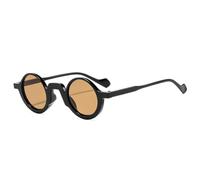 JRLLFD Retro Small Round Punk Sunglasses Fashion Uv400 Leopard