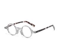 JRLLFD Retro Small Round Sunglasses Frame Fashion Punk Clear Frame