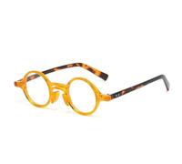 JRLLFD Retro Small Round Sunglasses Frame Fashion Punk Clear Frame