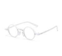 JRLLFD Retro Small Round Sunglasses Frame Fashion Punk Clear Frame
