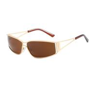 JRLLFD Retro Small Square Sunglasses For Women Men Metal Frame Sun Glasses Outdoor Shades UV400 Eyeglasses,2,One size