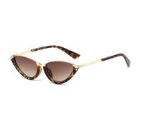 JRLLFD Retro Small Sunglasses Fashion Clear Ocean Lens Uv400 Punk Gradient