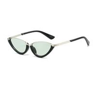 JRLLFD Retro Small Sunglasses Fashion Clear Ocean Lens Uv400 Punk Gradient