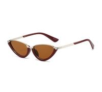 JRLLFD Retro Small Sunglasses Fashion Clear Ocean Lens Uv400 Punk Gradient