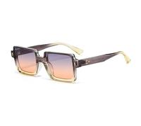 JRLLFD Retro Sunglasses Women Fashion Gradient Shades Men Rivets Punk Uv400(gray)