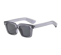 JRLLFD Retro Sunglasses Women Fashion Gradient Shades Men Rivets Punk Uv400(gray)