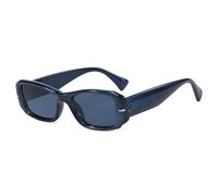 JRLLFD Rivet Small Frame Women Sunglasses Luxury Men Outdoor Driving Retro Uv400(Blue Blue)