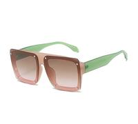 JRLLFD Rivet Sunglasses Vintage Women Fashion Men Rimless Shades Big Uv400 Luxury Male Female(pink)