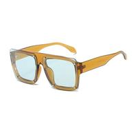 JRLLFD Rivet Sunglasses Vintage Women Fashion Men Rimless Shades Big Uv400 Luxury Male Female(yellow)