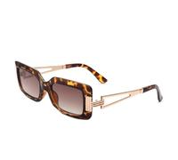 JRLLFD Small Square Sunglasses For Women Vintage Gradient Alloy Gradient Sun Glasses Female Shades Driving Eyewear,2,one size