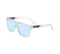 JRLLFD Square Sunglasses Vintage Women Flat Sunglasses One Piece for Women Shade, Transparent yellow, One Size