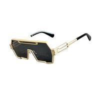 JRLLFD Steampunk Sunglasses for Men Vintage Punk Fashion Retro One-pieces(3)