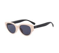 JRLLFD Vintage Classic Rivet Decoration Women Sunglasses Luxury Men Fishing Uv400(Beige Gray)