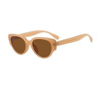 JRLLFD Vintage Classic Rivet Decoration Women Sunglasses Luxury Men Fishing Uv400(Tea Brown)