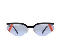 JRLLFD Vintage Futuristic Small Cat Eye Sunglasses Women Cateye Sun Glasses Shades,C3,One size