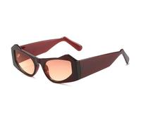 JRLLFD Vintage Luxury Sunglasses Women Men Fashion Outdoor Uv400(Brown Tea Pink)