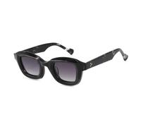 JRLLFD Vintage Polarized Sunglasses for Men Uv400 Retro Fashion Luxury Thick Acetate Frame(C3 White demi grey)