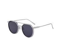 JRLLFD Vintage Punk Sunglasses for Men Retro Oval Steampunk Round Shades Luxury(6)