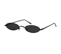 JRLLFD Vintage Red Small Oval Sunglasses Men Women Round Retro Shades(C3)